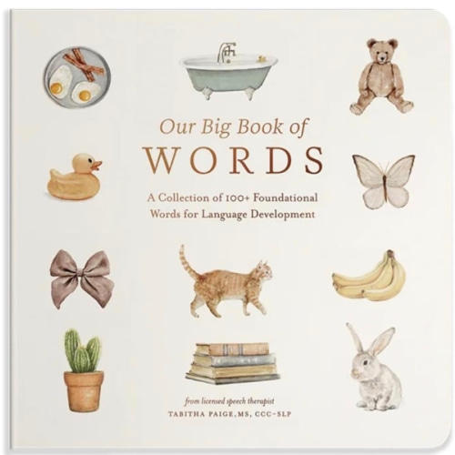 Our Big Book of First Words: A Collection of 100+ Foundational Words for Language Development (Tabitha Paige Children's Book Series)