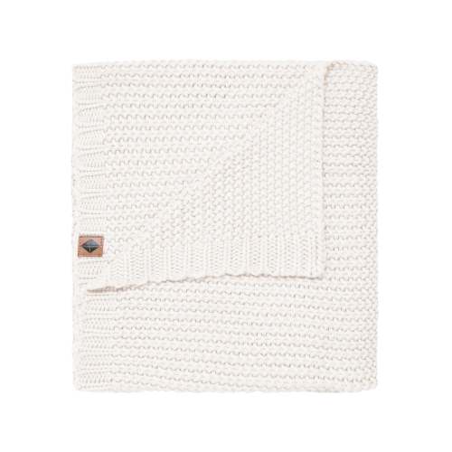 Chunky Knit Baby Blanket in Cloud White | Kyte Baby