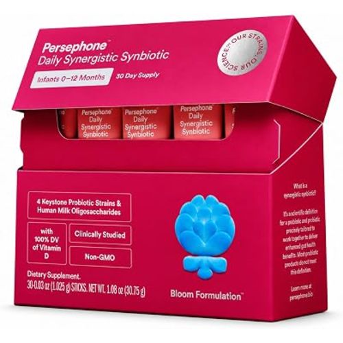 Persephone Infant Probiotic and Prebiotic Vitamin D Powder, 0–12M, 30 Pack