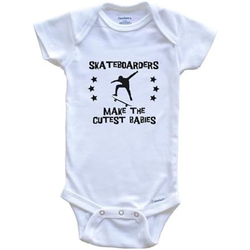 Skateboarders Make The Cutest Babies Funny Skateboarding Baby Bodysuit