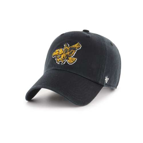 Iowa Hawkeyes 47 BLACK Clean Up Infant Baby Adjustable Hat - 48020251
