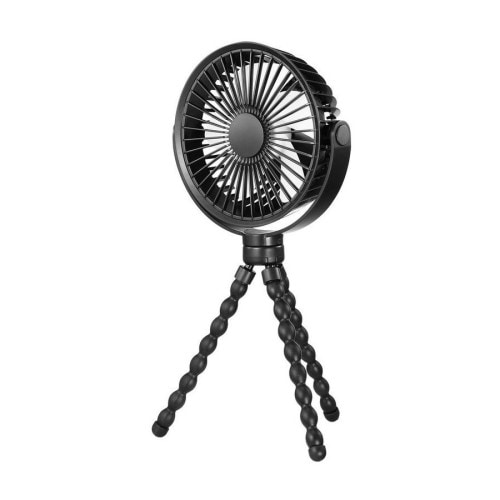 Portable Stroller Fan Desk Clip On USB Battery Powered 4 Speeds Cooling Rotatable Handheld Personal for Car Seat Bike Pram Crib Travel Outdoor