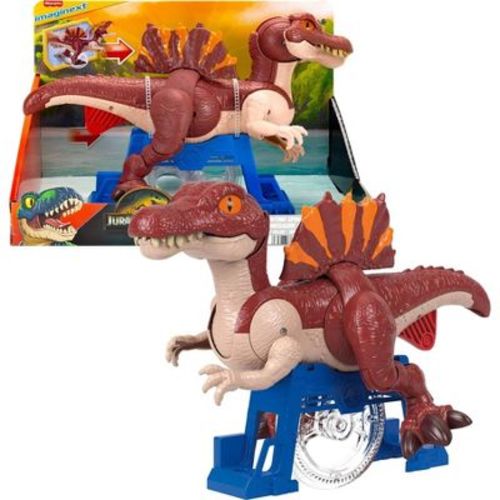Fisher-Price Imaginext Jurassic World Rebirth Sprinting Spinosaurus Dinosaur Toy with Lunge and Chomp