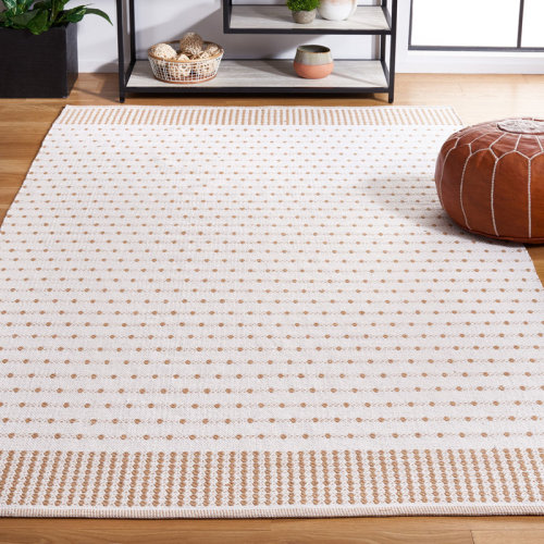 Dakota Fields Aitken Flat Weave Cotton Geometric Rug & Reviews | Wayfair