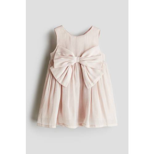 BOW-DETAIL ORGANZA DRESS