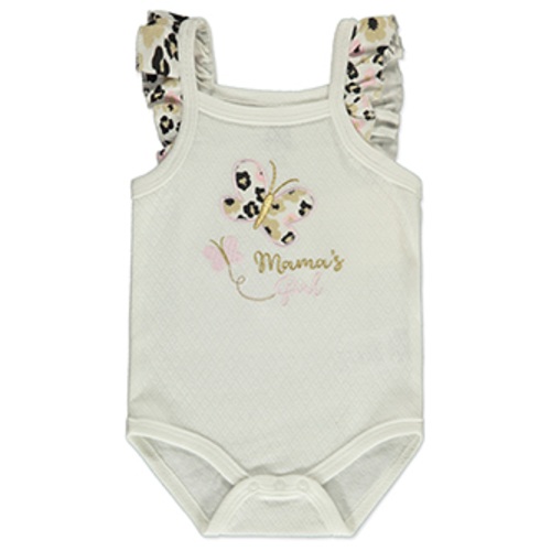 Millie & Myles Baby Girls' 3-Piece Leopard Shorts Set Outfit