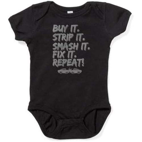 CafePress Demolition Derby Crashing Cars Destructi Body Suit Cute Infant Bodysuit Baby Romper Dark