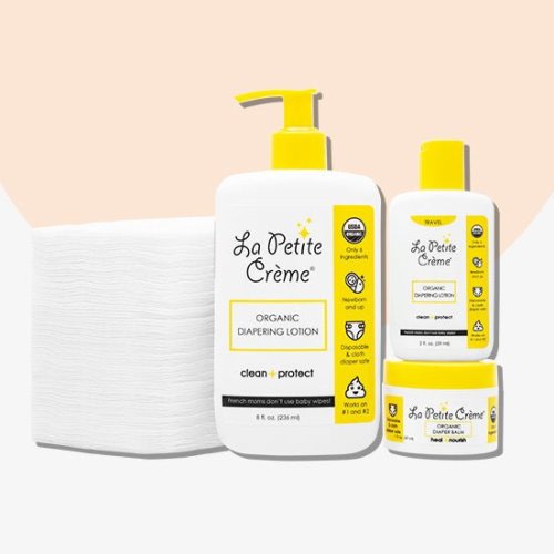 La Petite Creme Organic French Diaper Care - Gift Set (Disposable Pads)