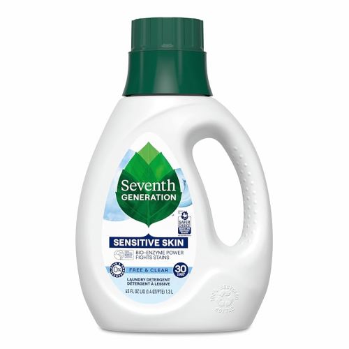 Seventh Generation Liquid Laundry Detergent, Free & Clear, 30 Loads, USDA Certified 97% Biobased, 45 Fl Oz