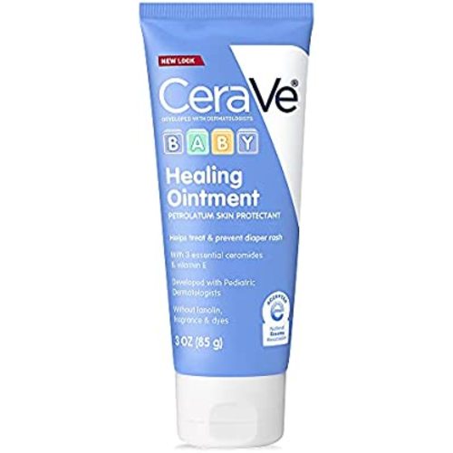 CeraVe Diaper Rash Cream | Baby Healing Ointment for Extra Dry, Cracked Skin | Diaper Cream with Ceramides & Vitamin E | Lanolin, Fragrance, Paraben, Dye, Phthalates & Sulfate Free | 3 Ounce