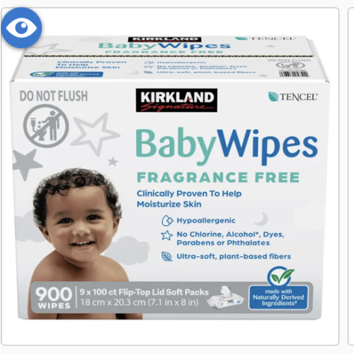 Kirkland Signature Baby Wipes Fragrance Free, 900-count | Costco