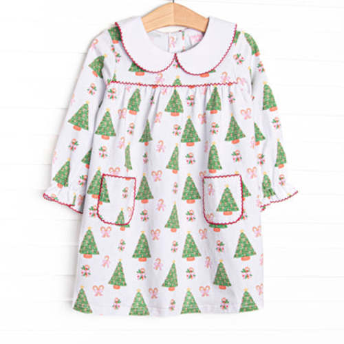 Spruced Up For The Season Dress, Red – Stitchy Fish