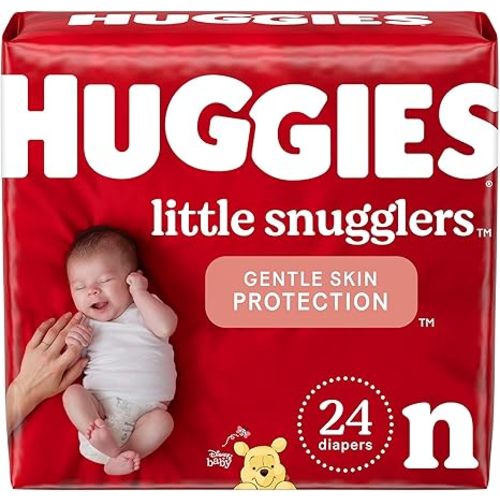 Heavy Absorbency Disposable Unisex Little Snugglers Newborn Baby Diaper, 288 per Case