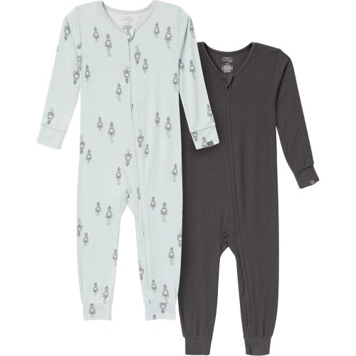 Modern Moments™ by Gerber Baby Neutral Viscose Tight Fitting Footless Pajamas, Ivory Cactus, 12 Months