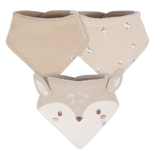 Baby Just Born® 3 Pack Animal Faces Terry Bandana Bibs