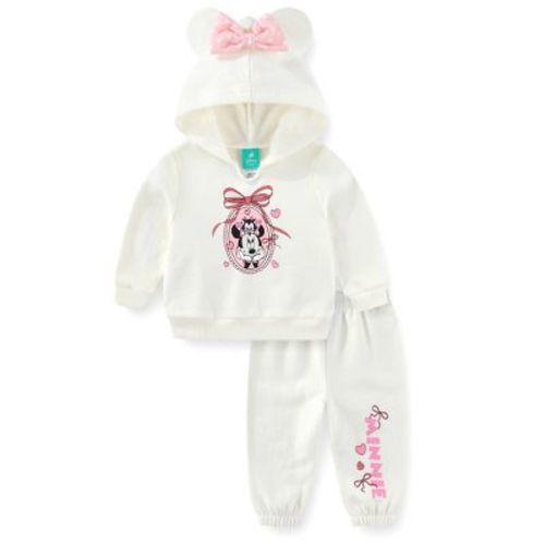 Disney Minnie Mouse Baby Girls Hoodie and Pants 2 Piece Set for Newborn and Infant