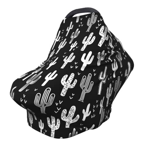 Western Cactus Car Seat Covers Baby Multi-Use Car Seat Canopy Carrier Cover, Breathable Breastfeeding Cover Western Stuff Boys & Girls
