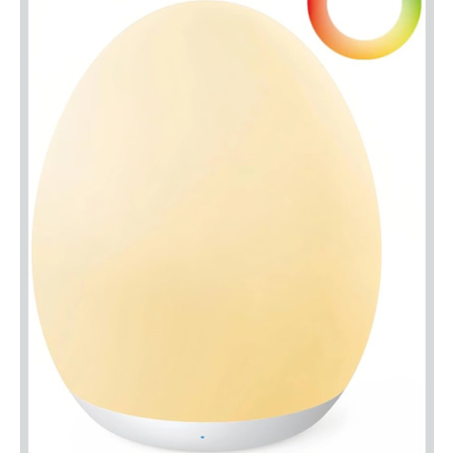 JolyWell Night Light for Kids, Baby Night Light with 7 Colors Changing Mode & Stepless Dimming, Nursery Night Light BPA Free,Rechargeable Egg Night Light for Breastfeeding 1h Timer & Touch Control