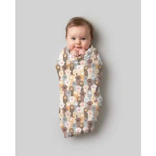 Grabby Paws swaddle blanket