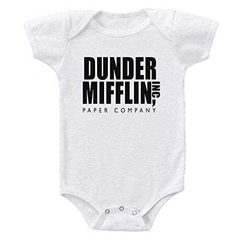 Ink Trendz Dunder Mifflin Inc. Paper Company Funny The Office Onesie Baby One-Piece Bodysuit