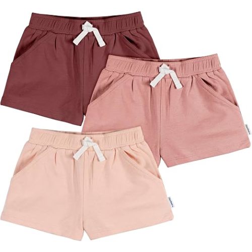 Gerber Baby Girls' 3-Pack Knit Shorts