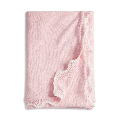 Scallop Trim Baby Blanket