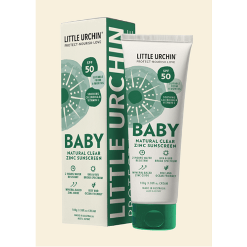 BABY Natural Clear Zinc Sunscreen SPF 50, 100g