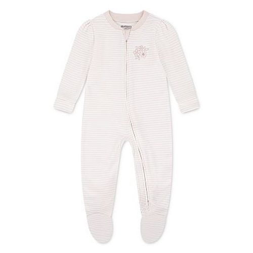 Newborn Baby Girls Huggies Babywear 100% Organic Take Me Home Striped Coverall