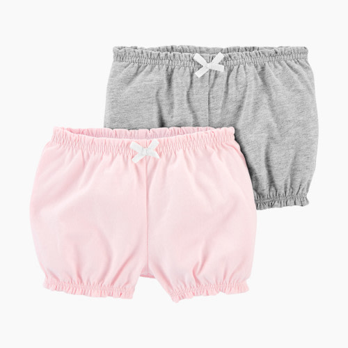 Carter's Shorts (2 Pack) - Pink/Grey, 6M