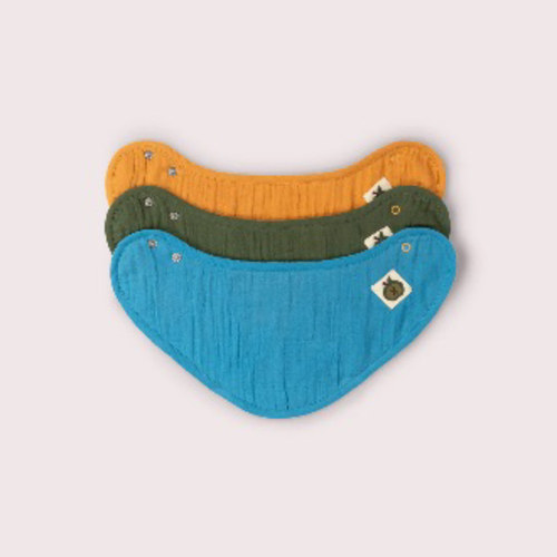 Blue Moon Organic Muslin Bib Set – Little Green Radicals