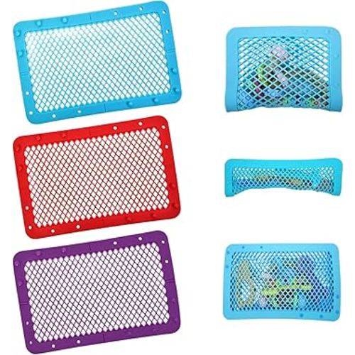 3 Pcs Silicone Dishwasher Bags, Large Baby Bottles Dishwasher Bags for Small Items, Bottle Nipples, Breast Pump Accessories, Pacifiers, and Toy Parts(Blue, Green)