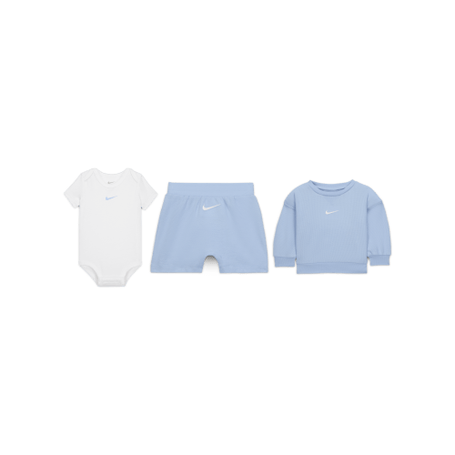 Nike Essentials Baby (0-9M) Crew and Shorts Set. Nike.com
