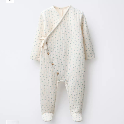 FLORAL QUILTED ROMPER - Ecru | ZARA United States