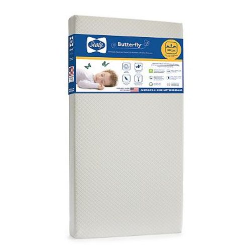 Sealy Butterfly Breathable Knit Crib Mattress