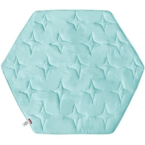 Hexagon Playpen Mattress Mat Blue, Non Slip Playpen Mat for Regalo Play Yard 6 Panel Playpen, Fit Hiccapop 53" PlayPod or Summer Pop ‘n Play Portable Playard, Kids Tent Mat Hexagon