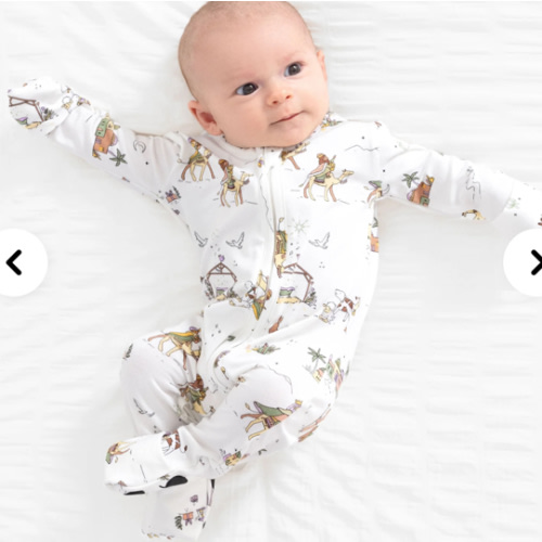 Holy Night Bamboo Convertible Footie