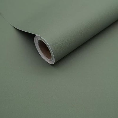 Yancorp 16"x120" Matte Sage Green Peel and Stick Wallpaper Removable Contact Paper for Cabinets and Drawers Stick in Wall Paper for Bedroom Kitchen Self-Adhesive