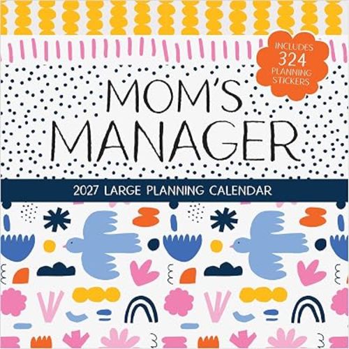 TF Publishing 2027 Mom's Manager Wall Calendar - 12 x 12 inches