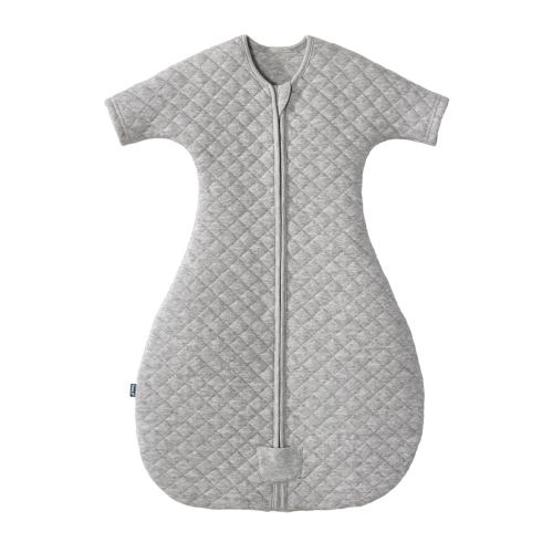 HALO Easy Transition SleepSack, Baby Sleep Sack Wearable Blanket, 100% Cotton, Soft & Breathable, 1.0 TOG, Helps Transition from Swaddle for Infants, Heather Grey, Small