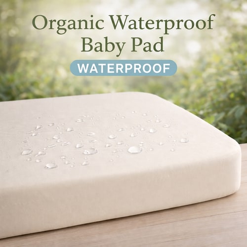 Celestial Organic Waterproof Infant Mattress/Pad w/Vegan Removeable Outer