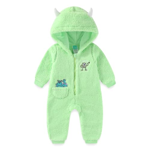 Disney Monsters Inc. Mike Baby Boys Sherpa Romper Coverall for Infants
