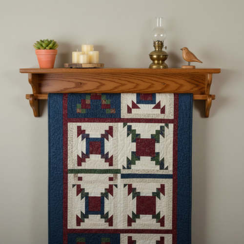 Amish Traditional Quilt Shelf - Multiple Sizes