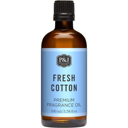 P&J Trading - Fresh Cotton Scented Oil 100ml - Fragrance Oil for Candle Making, Soap Making, Diffuser Oil