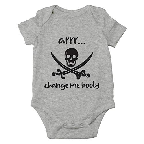 AW Fashions Arrr Change Me Booty Baby Bodysuit Fun and Adorable Newborn Clothing Trendy Infant Outfit
