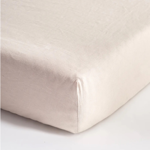 Linen Fitted Crib Sheet 2-Pack