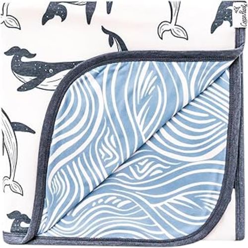 Copper Pearl Large Premium Knit Baby 3 Layer Stretchy Quilt Blanket Cove