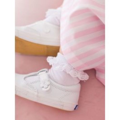 White 3-Pack Ruffle Ankle Socks