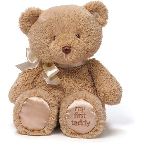 Baby GUND My First GUND Teddy Bear, Ultra Soft Animal Plush Toy for Babies and Newborns, Tan, 10”