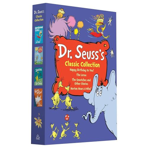 Dr. Seuss's Classic 4-Book Boxed Set Collection: Happy Birthday to You!; Horton Hears a Who!; The Lorax; The Sneetches and Other Stories (Classic Seuss)