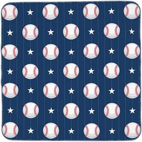 Baseball Blue Baby Stuff Baby Swaddle Blanket Newborn Baby Swaddling Blanket Cover Throw Wrap Blankets Soft Breathable for Girls Boys Infant Toddler